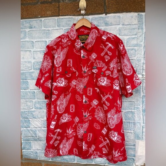 DIXXON Red Graphic Men's Shirt 2XL - Picture 2 of 12